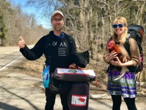 Vegan Freegans Amanda Barker and John Sakars