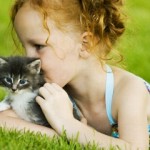 girl&cat